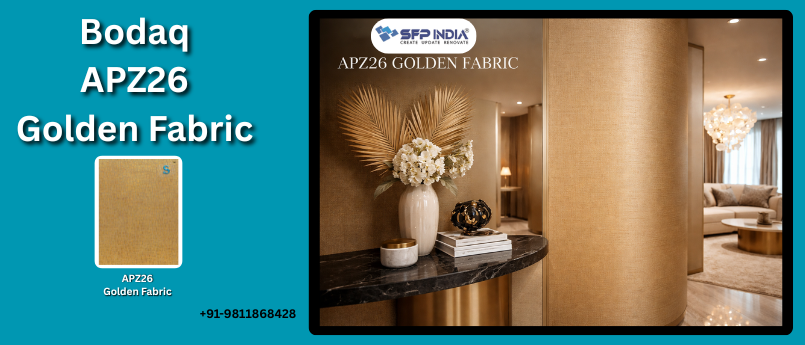 How Bodaq APZ26 Golden Fabric Enhances Interiors and Adds a Touch of Luxury