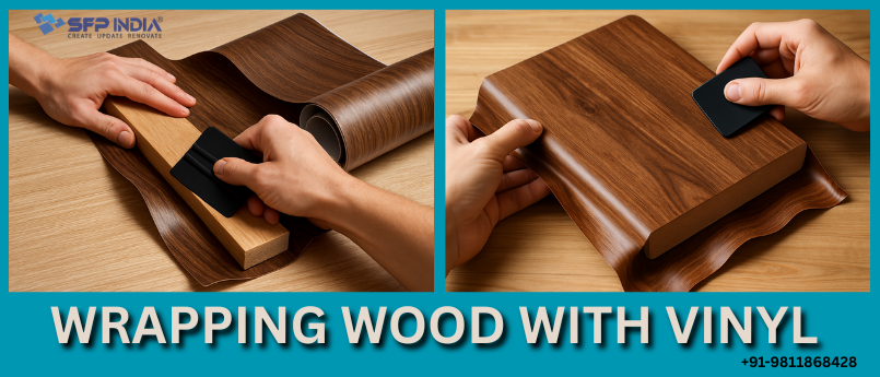 Give Old Wood a New Life: The Art of Wrapping Wood with Vinyl for a Stylish Makeover